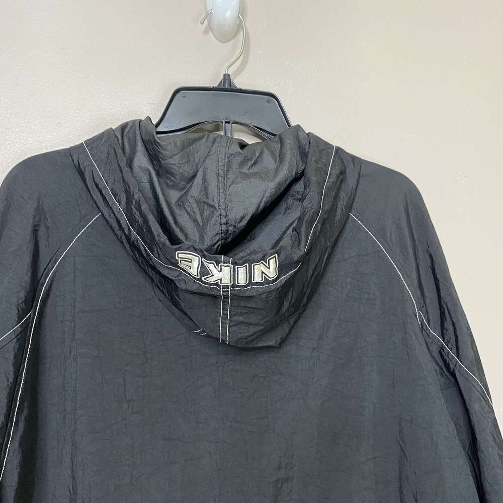 Vintage‎ Nike Jacket Men Sz M Hooded Windbreaker Big Logo Oversized Baggy Y2K - Picture 6 of 15